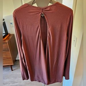 Lululemon Purple/Plum open back long sleeve top